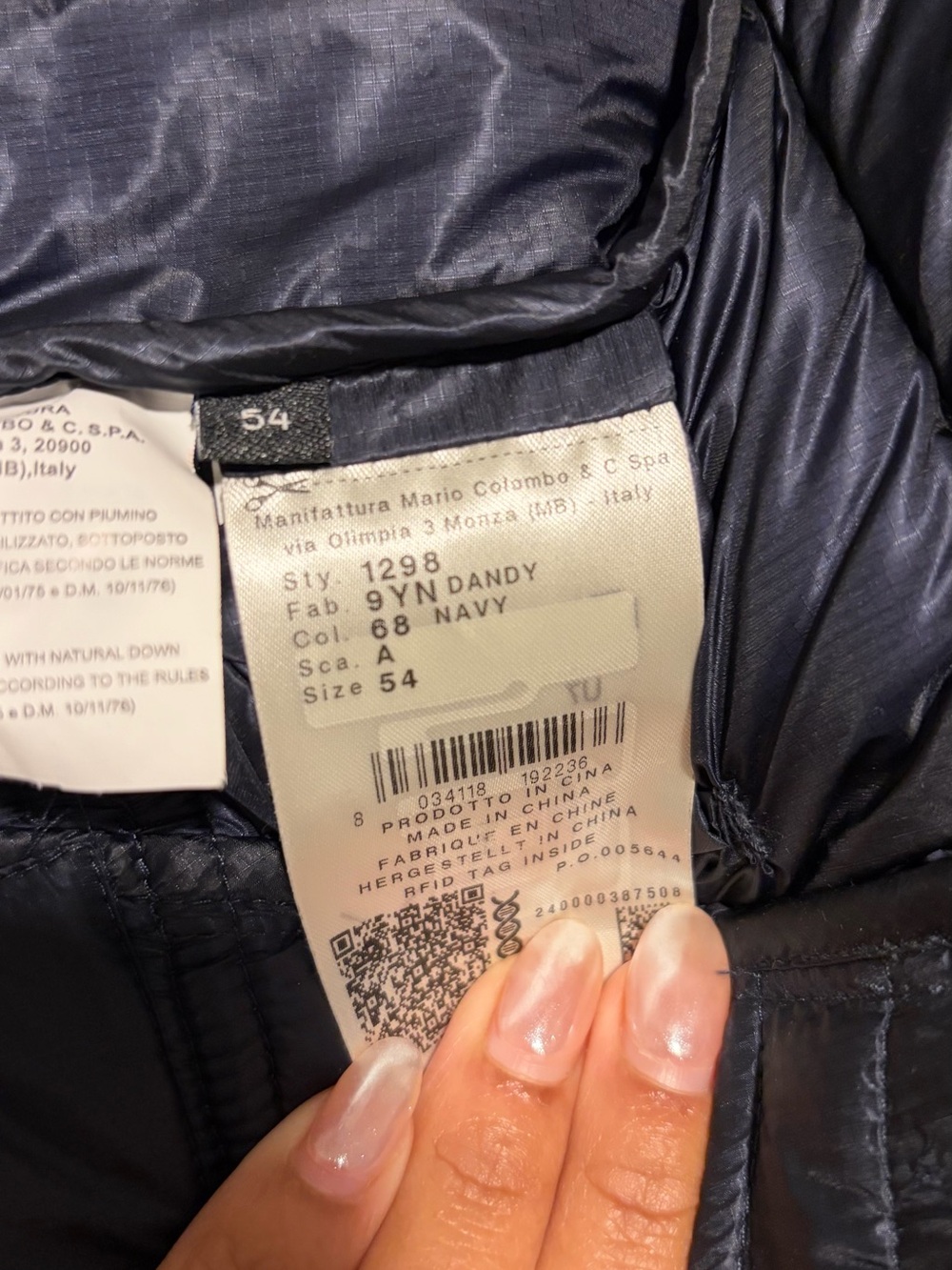 NWOT COLMAR Men's Navy Hooded Puffer Parka - Picture 4 of 4